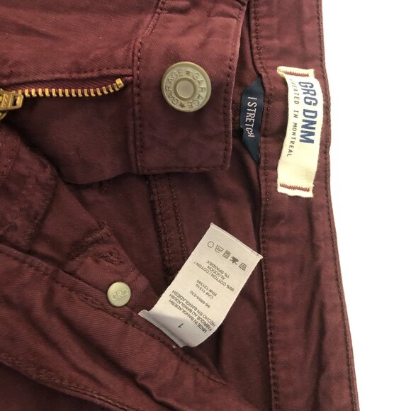 Garage stretch burgundy skinny jeans size 1 - Picture 8 of 9